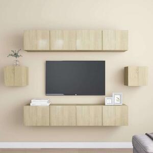 6dílný set TV skříněk dub sonoma kompozitní dřevo 3078998