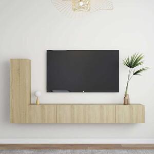 3dílný set TV skříněk dub sonoma kompozitní dřevo 3078990