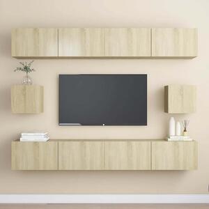 6dílný set TV skříněk dub sonoma kompozitní dřevo 3078999