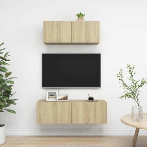 2dílný set TV skříněk dub sonoma kompozitní dřevo 3079017