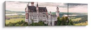 Obraz - Zámek na skalách (170x50 cm)