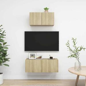 2dílný set TV skříněk dub sonoma kompozitní dřevo 3079015