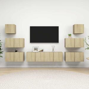8dílný set TV skříněk dub sonoma kompozitní dřevo 3079029