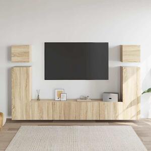 8dílný set TV skříněk dub sonoma kompozitní dřevo 3079020