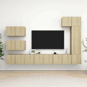 8dílný set TV skříněk dub sonoma kompozitní dřevo 3079031