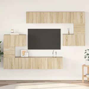 8dílný set TV skříněk dub sonoma kompozitní dřevo 3079038