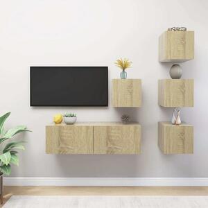 5dílný set TV skříněk dub sonoma kompozitní dřevo 3079037