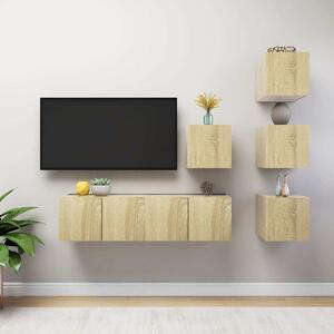 6dílný set TV skříněk dub sonoma kompozitní dřevo 3079035