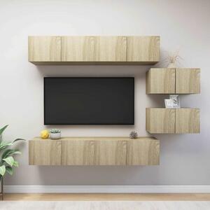 6dílný set TV skříněk dub sonoma kompozitní dřevo 3079041