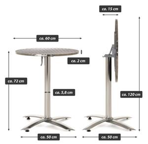 Bistro stůl, kulatý, skládací, 60 cm