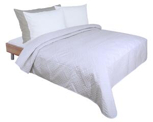 Dvoulůžkový přehoz na postel PEONIA stříbrná