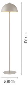Schöner Wohnen 11727-39 - Stojací lampa ALI 1xE27/25W/230V šedá
