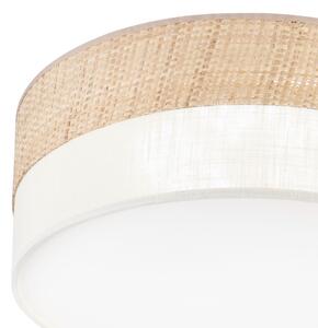 LED Stropní svítidlo SIRJA BOHO LED/20W/230V pr. 35 cm béžová/krémová
