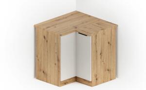 Dolní kuchyňská skříňka Solea 90x90 DN 2F BB, Barva: dub artisan / kašmír 5903211473425