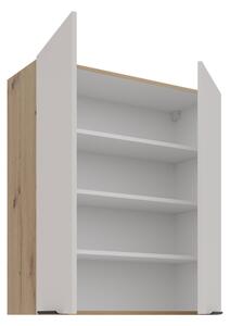 Horní kuchyňská skříňka Solea 80 G-90 2F, Barva: dub artisan / kašmír 5903211473388
