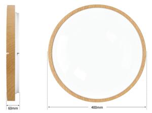 Brilagi-LED Stmívat. svítidlo GLASS POOL DOUBLE LED/48W/230V 40 cm dek. dřeva+DO