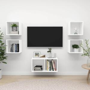 5dílný set TV skříněk bílý dřevotříska 3079601