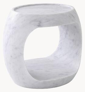 Oválný mramorový odkládací stolek Clipper
