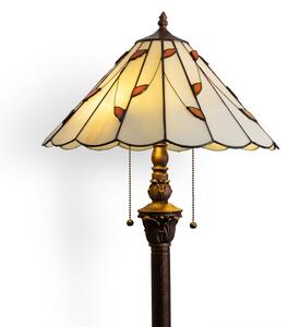 Brilagi - Tiffany vitrážová stojací lampa FOLIA 2xE27/60W/230V