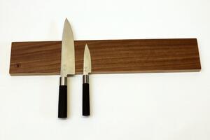 Velký magnetický držák nožů nástěnný - ořechová dýha DUSPIVA