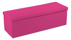 Yellow Tipi Čalouněný úložný sedací box, růžový, 90 × 40 × 40 cm, Happiness, 133-60