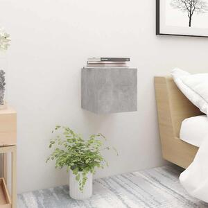 Noční stolek betonově šedý 30,5 x 30 x 30 cm kompozitní dřevo 3079718
