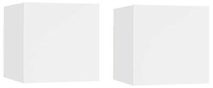 Noční stolky 2 ks bílé 30,5 x 30 x 30 cm kompozitní dřevo 3079707