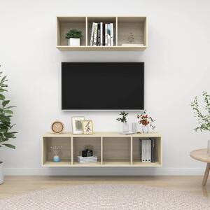 2dílný set TV skříněk dub sonoma kompozitní dřevo 3079793