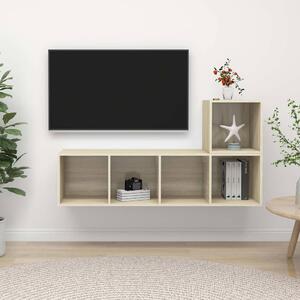 2dílný set TV skříněk dub sonoma dřevotříska 3079802