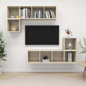 4dílný set TV skříněk dub sonoma kompozitní dřevo 3079811