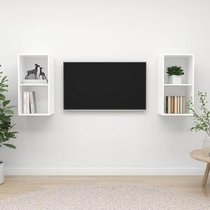 Nástěnné TV skříňky 2 ks bílé kompozitní dřevo 3079844