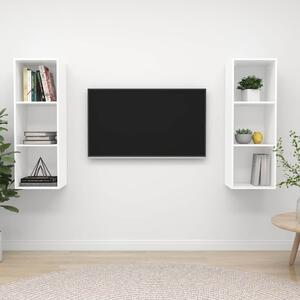 Nástěnné TV skříňky 2 ks bílé dřevotříska 3079853