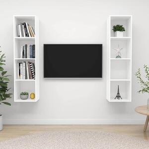 Nástěnné TV skříňky 2 ks bílé kompozitní dřevo 3079862