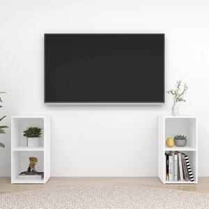 TV skříňky 2 ks bílé 72 x 35 x 36,5 cm kompozitní dřevo 3079898