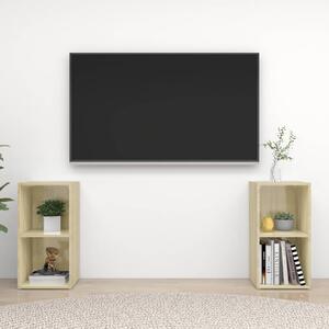 TV skříňky 2 ks dub sonoma 72 x 35 x 36,5 cm kompozitní dřevo 3079901