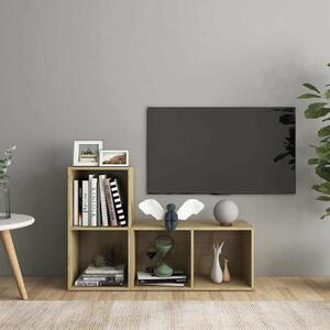 TV skříňky 2 ks dub sonoma 72 x 35 x 36,5 cm kompozitní dřevo 3079946