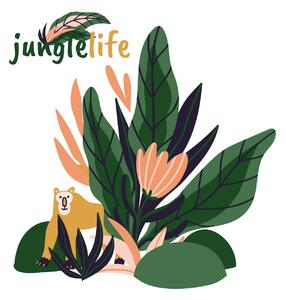 Yellow Tipi Samolepka za postel Jungle Life monkey, 70 x 75 cm