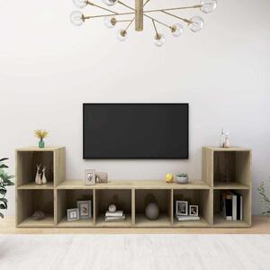 TV skříňky 4 ks dub sonoma 72 x 35 x 36,5 cm kompozitní dřevo 3079973