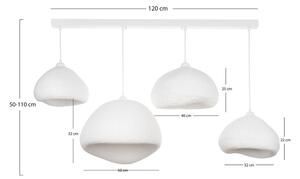 Brilagi - Lustr na lanku WABI SABI 4xE27/40W/230V bílá