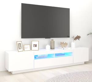 TV skříňka s LED osvětlením bílá 200 x 35 x 40 cm 3081906