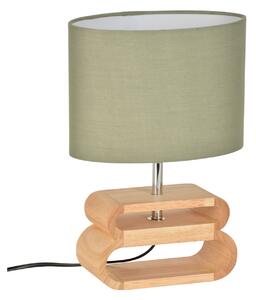 Stolní lampa COREP, Oslo, Zelená, Obývací pokoj, Tkanina / Textil, Skandinávský