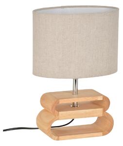 Stolní lampa COREP, Oslo, Béžová, Obývací pokoj, Tkanina / Textil, Skandinávský
