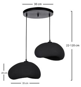 Brilagi - Lustr na lanku WABI SABI 2xE27/40W/230V pr. 60 cm černá