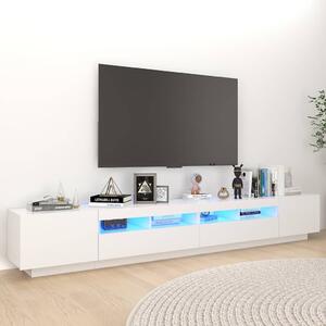 TV skříňka s LED osvětlením bílá 260 x 35 x 40 cm 3081915