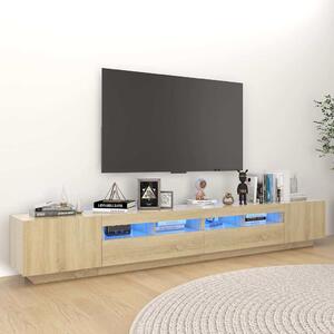 TV skříňka s LED osvětlením dub sonoma 260 x 35 x 40 cm 3081918