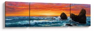 Obraz - Západ slunce (170x50 cm)