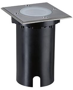 Paulmann - Floor Venkovní Bodové Osvětlení Square IP67 SWR Brushed Iron/Alu