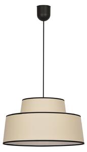Závěsná svítidlo COREP, Mallorca, stmívatelné, Šedá, Obývací pokoj, Tkanina / Textil