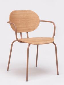 ONDARRETA - Židle HARI dřevěná s područkami