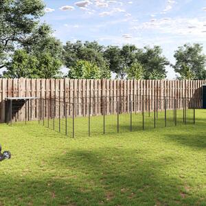 Psí kotec černý 25,41 m² ocel 3082229